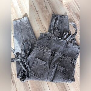Universal Thread Gray Denim Jumpsuit